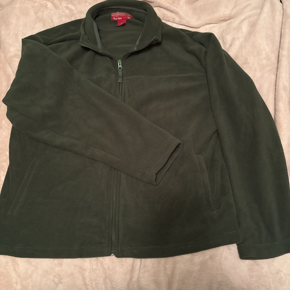 Women's Green Fleece Jacket